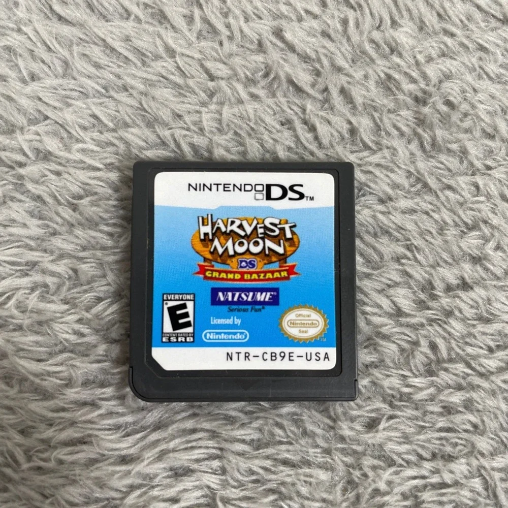 Harvest Moon Grand Bazaar Nintendo DS Natsume Farming RPG Game Cartridge
